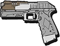 Icon of a bullpup rifle